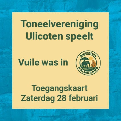 TICKET ZATERDAG 28 FEBRUARI