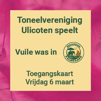 TICKET VRIJDAG 6 MAART