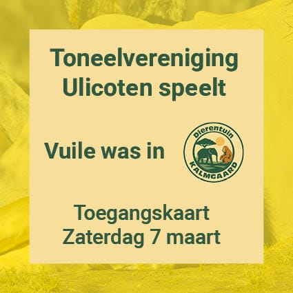 TICKET ZATERDAG 7 MAART